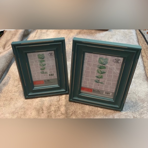 2 Teal Wooden Frames NWT - Picture 5 of 12